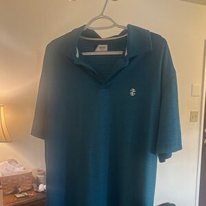 IZOD Men's Teal Polo Shirt large